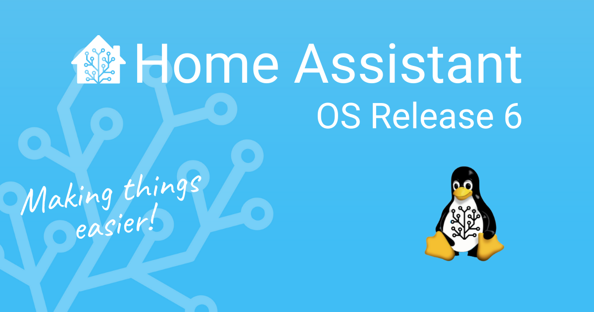 Home Assistant OS versión 6