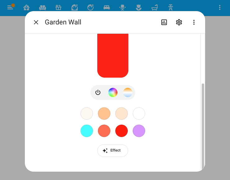 Screen recording demonstrating editing favorite colors.