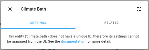 Screenshot of popup for no unique ID