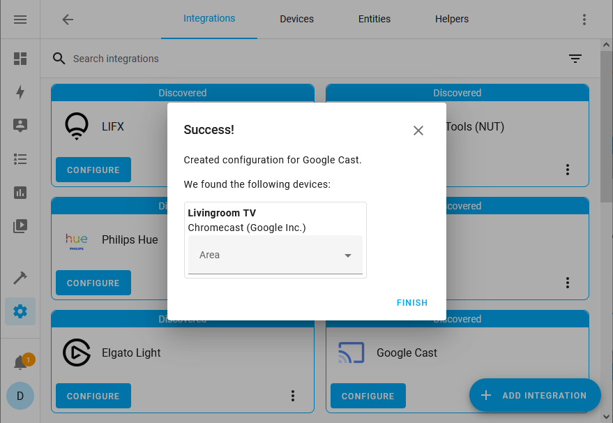 Search for Google Cast