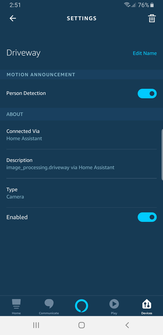 Amazon Alexa Smart Home Skill Home Assistant