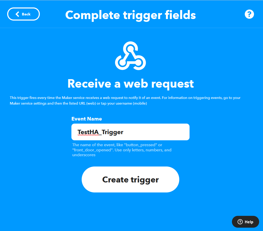 You need to setup a unique trigger for each event you sent to IFTTT.